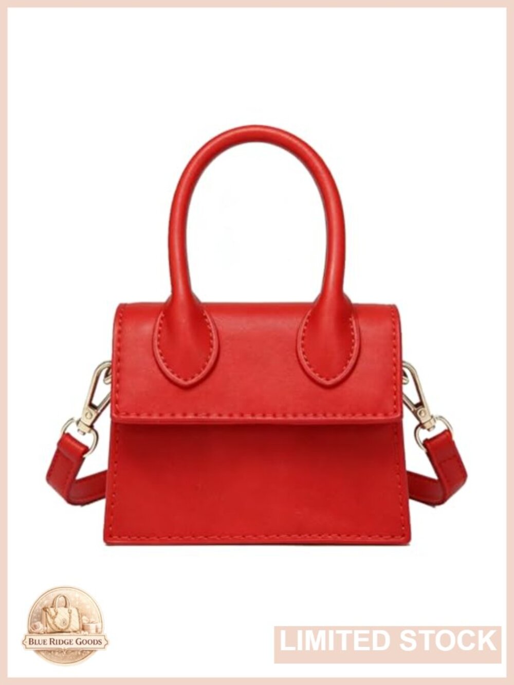 PU Leather Mini Crossbody Clutch Purse Top Handle Handbag